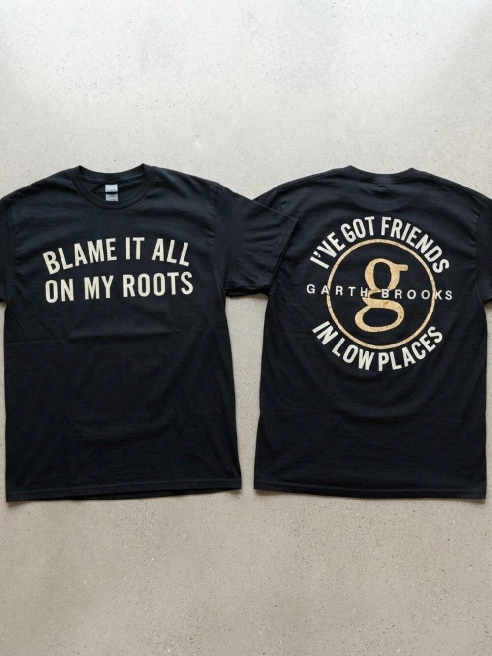 Garth Brooks Blame It All On My Roots Tour 2026 Black T-Shirt S-4XL